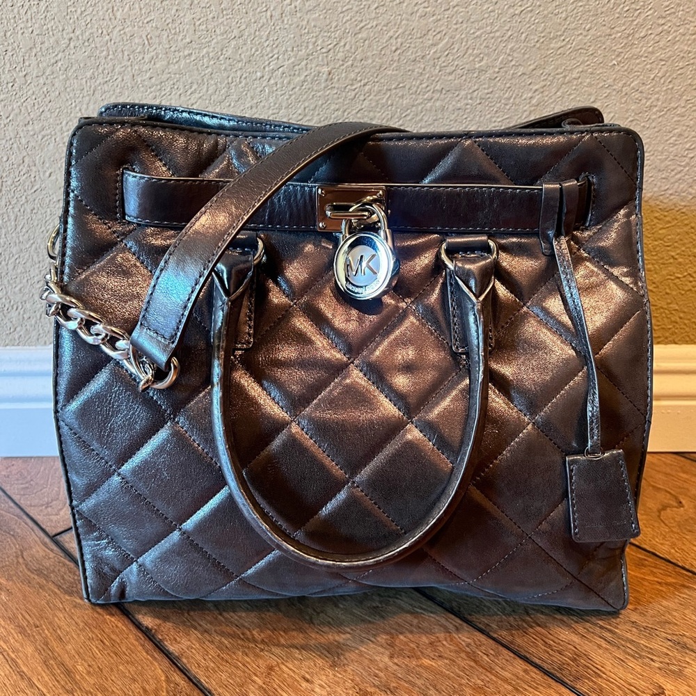 Michael Kors Hamilton Large Quilted Tote Bag